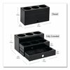 Mind Reader Foundation Collection 9-Compartment Nested Syrup Countertop Bottle Organizer, Black SYRUPH9-BLK